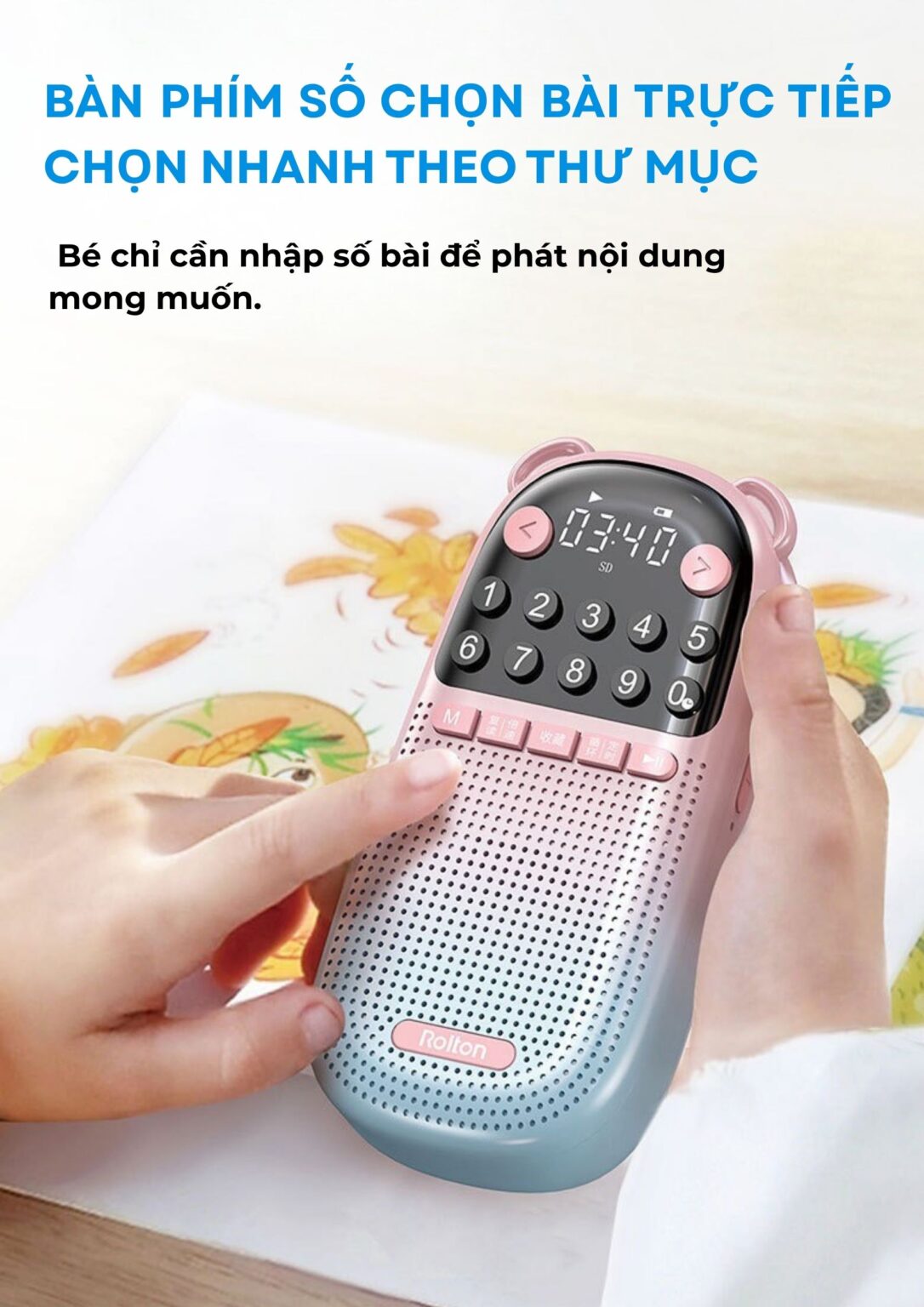 Bàn phím số chọn bài trực tiếp